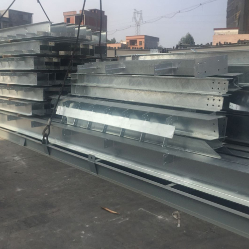 Galvanized steel structure material ship to Nigeria